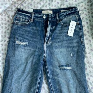 Distressed Mom jeans